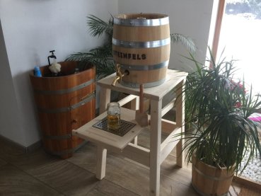 Bierfass Holzkeg 20 Liter mit VA Blase